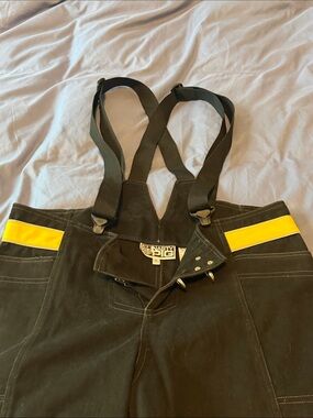 Nasty Pig Black Overalls with Yellow Hip Stripe
